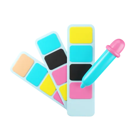 Color Picker  3D Illustration