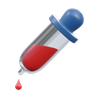 color pipette 3d logo
