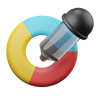3d color selection emoji