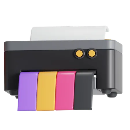 Color print  3D Icon