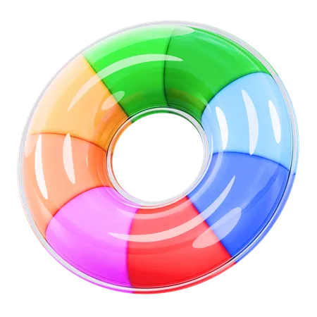 Remolino de color  3D Icon