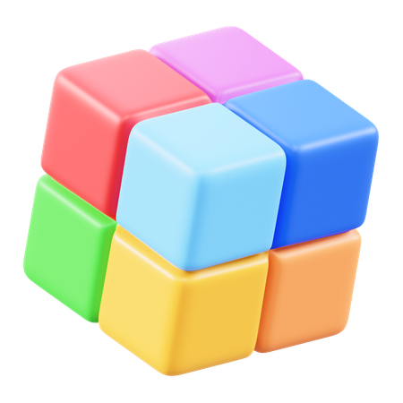 Color Rubik  3D Icon