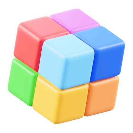 Color Rubik  3D Icon