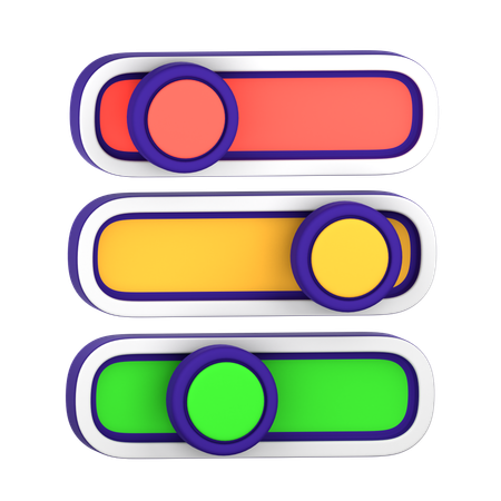 Color Slider  3D Icon