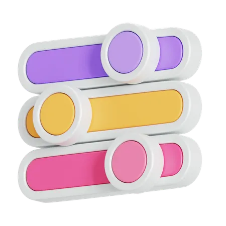Color slider  3D Icon