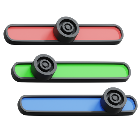 Color Slider  3D Icon