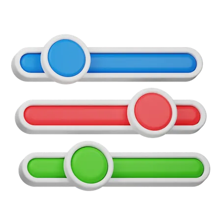 Color Slider  3D Icon