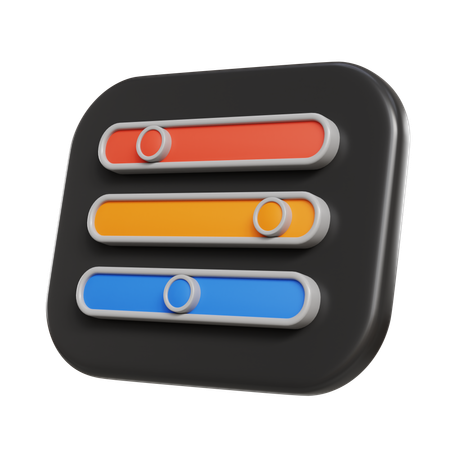 Color Slider  3D Icon