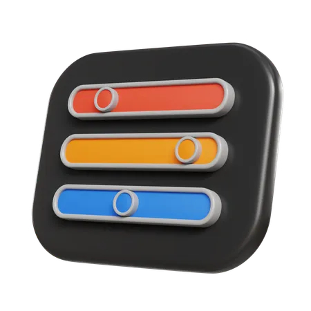 Color Slider  3D Icon