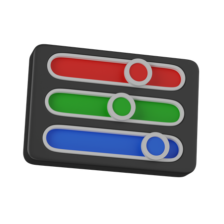 Color Slider  3D Icon