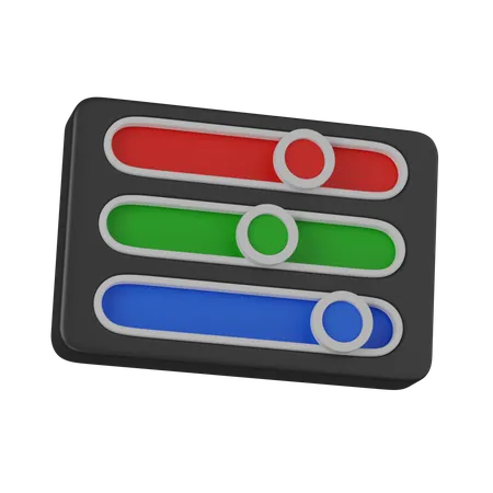 Color Slider  3D Icon