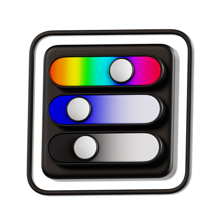 Color Slider  3D Icon