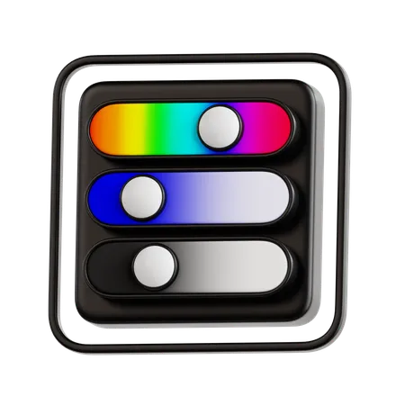 Color Slider  3D Icon