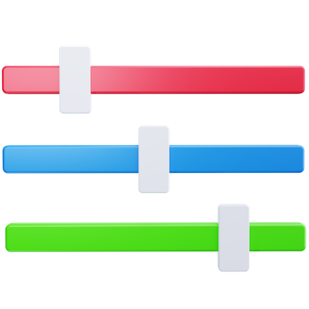 Color Sliders  3D Icon