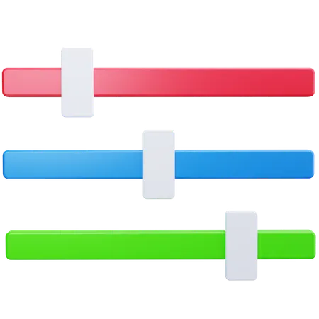 Color Sliders  3D Icon