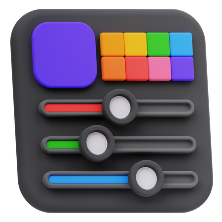 Color Slides  3D Icon