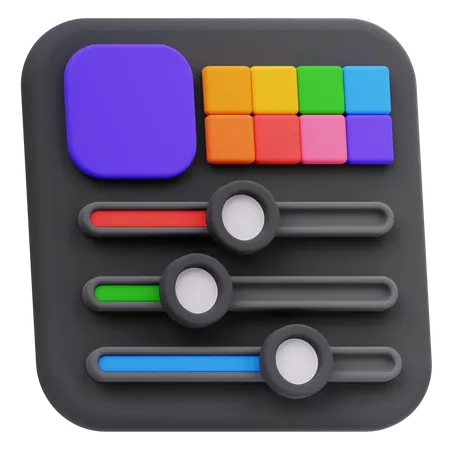 Color Slides  3D Icon