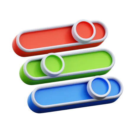 Color Slides  3D Icon