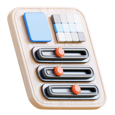 Color Slides  3D Icon