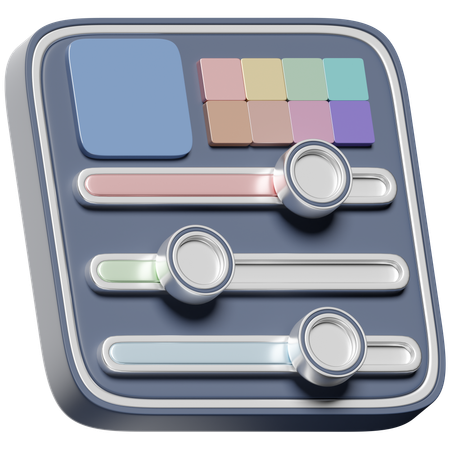 Color Slides  3D Icon