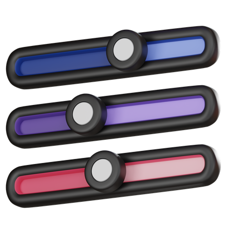 Color Slides Tool  3D Icon