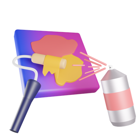 Color de aerosol  3D Icon