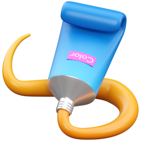 컬러 튜브  3D Icon