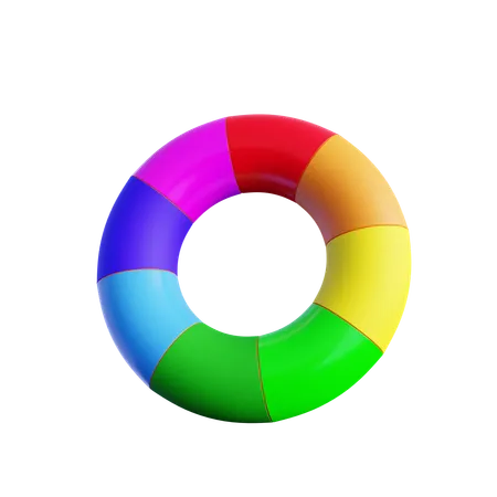 These Are Color Wheel Icons Commonly Used In Design And Games 3D Icon