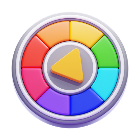 Color wheel  3D Icon