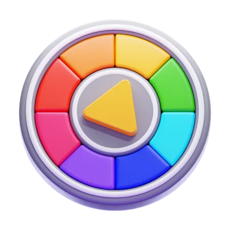 Color wheel  3D Icon