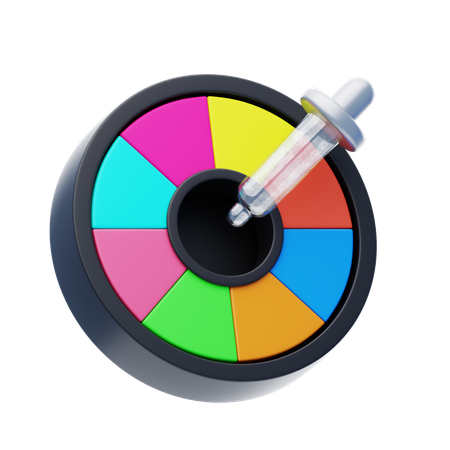 Color Wheel  3D Icon