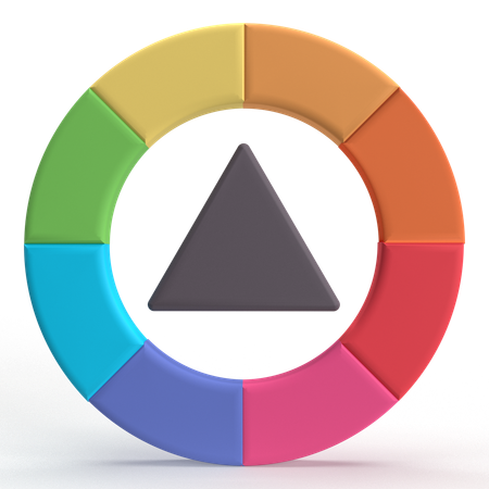 Color Wheel  3D Icon
