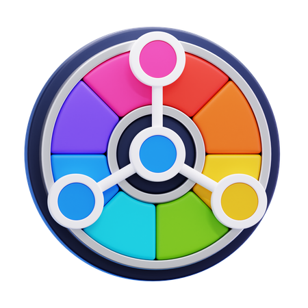Color Wheel  3D Icon