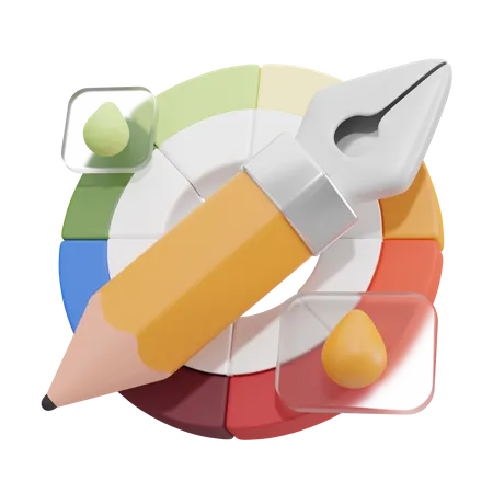 Color Wheel  3D Icon