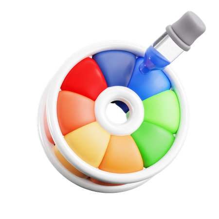 Color Wheel  3D Icon