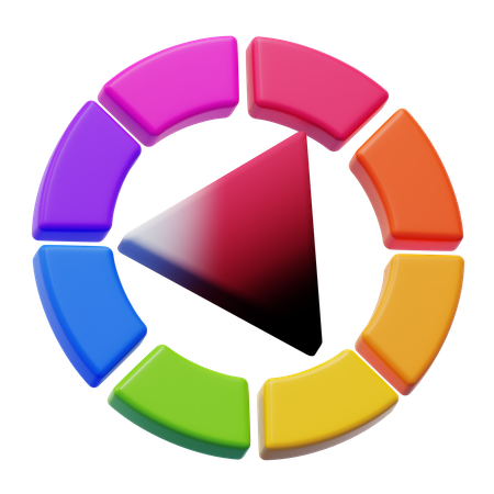 Color Wheel  3D Icon