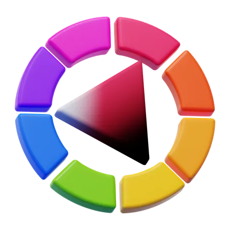 Color Wheel  3D Icon