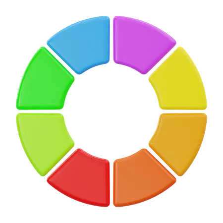 Color Wheel  3D Icon