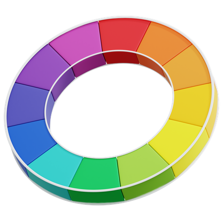 Color Wheel  3D Icon