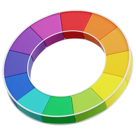 Color Wheel  3D Icon