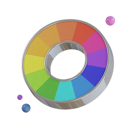 Color Wheel  3D Icon