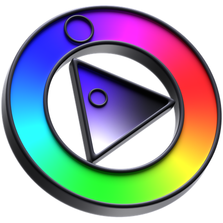 Color Wheel  3D Icon