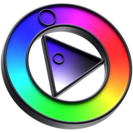 Color Wheel  3D Icon