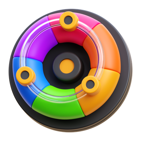 Color Wheel  3D Icon