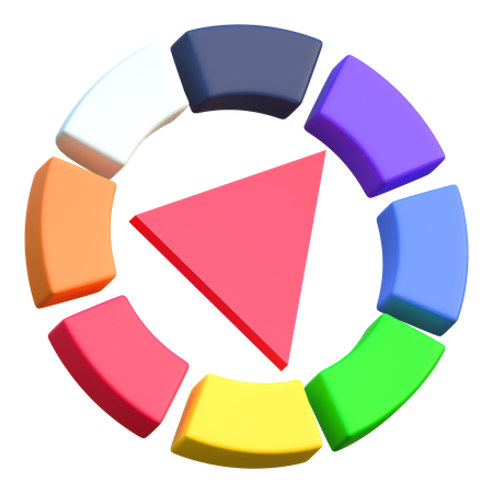 Color Wheel  3D Icon