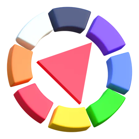 Color Wheel  3D Icon