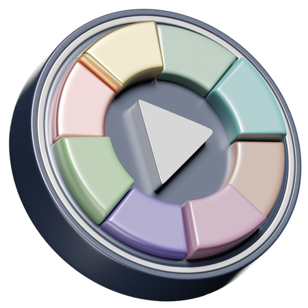 Color Wheel  3D Icon