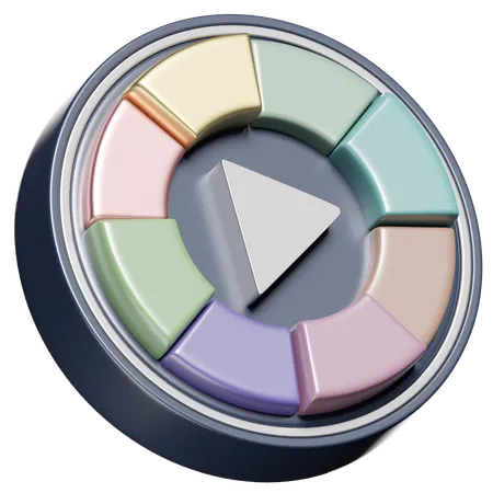 Color Wheel  3D Icon