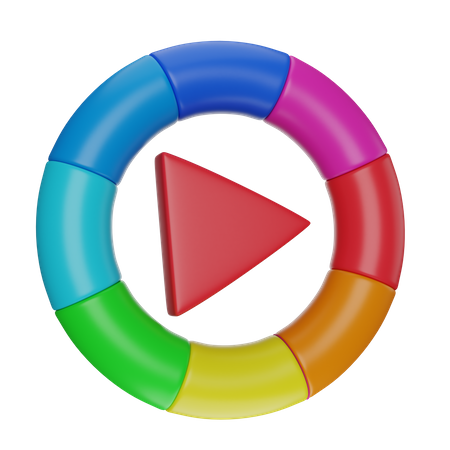 Color Wheel  3D Icon