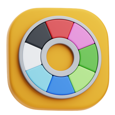 Color Wheel  3D Icon